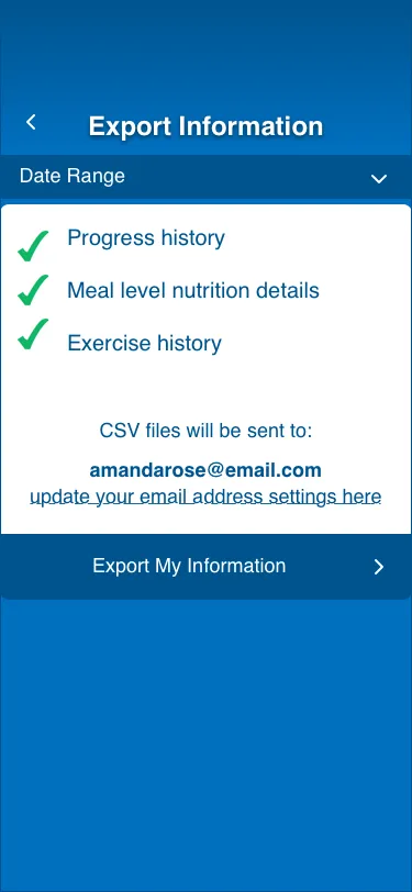 Export information