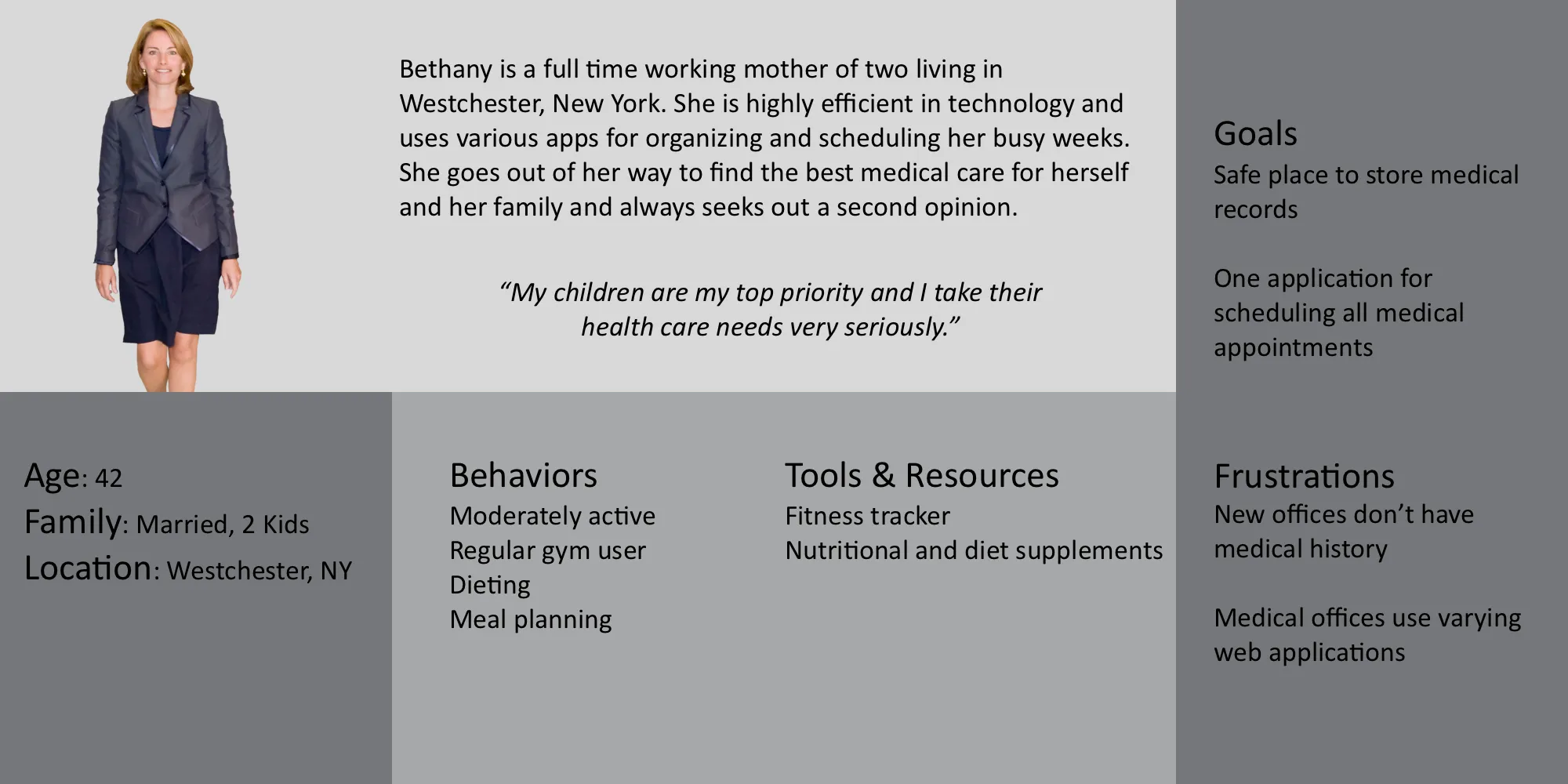Persona of Bethany, the primary medkit user