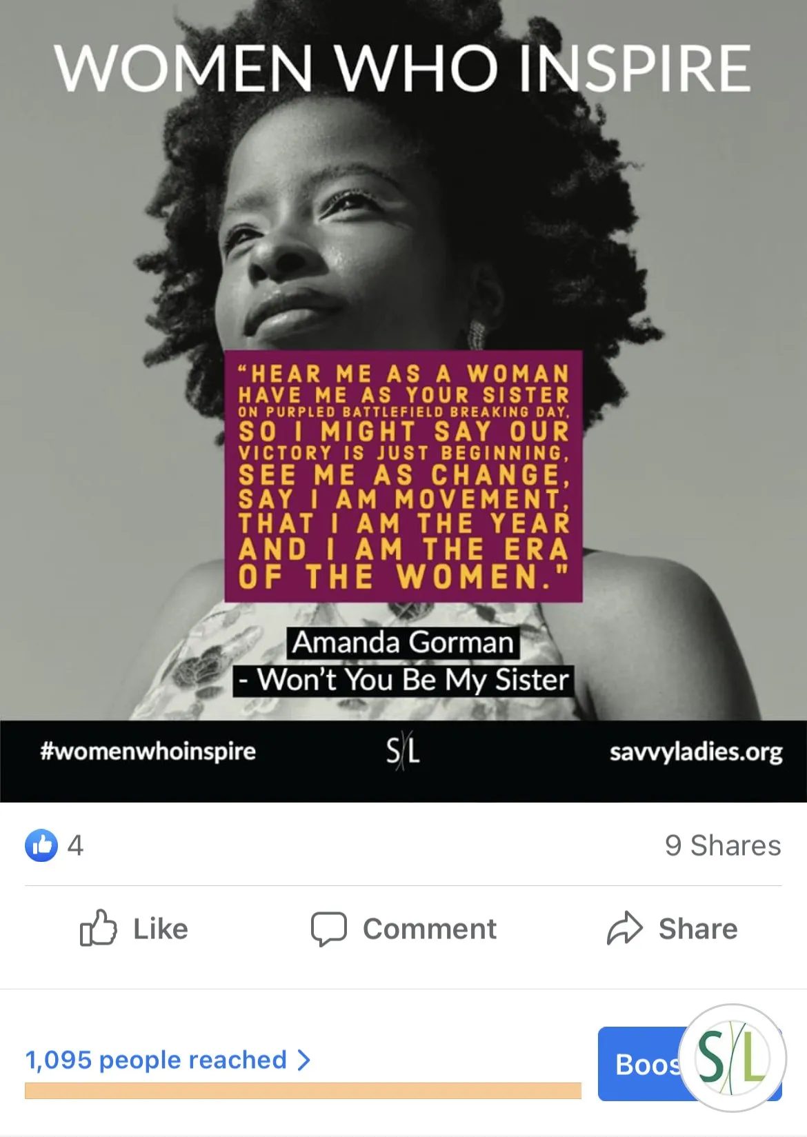 Facebook post insights