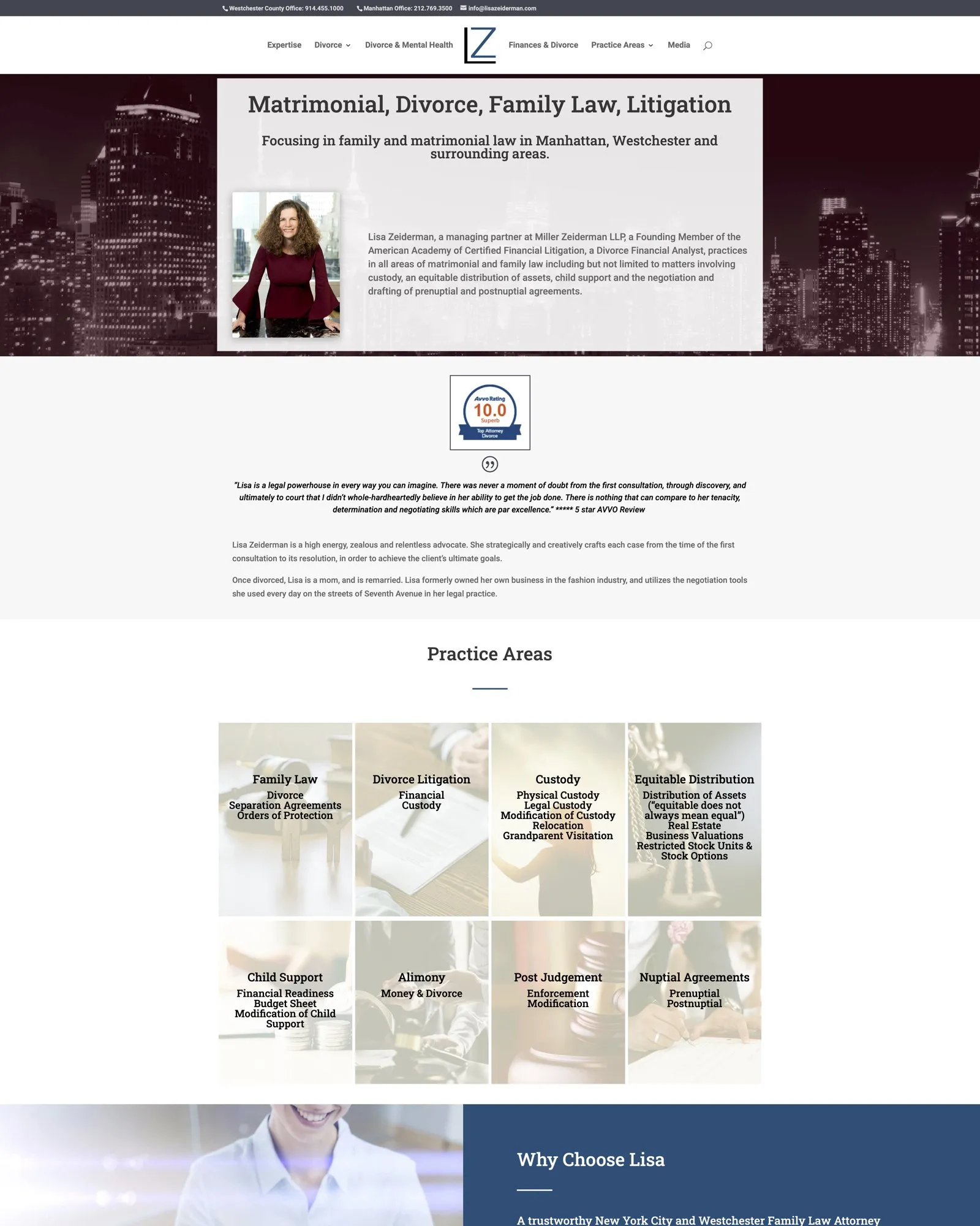 The previous website